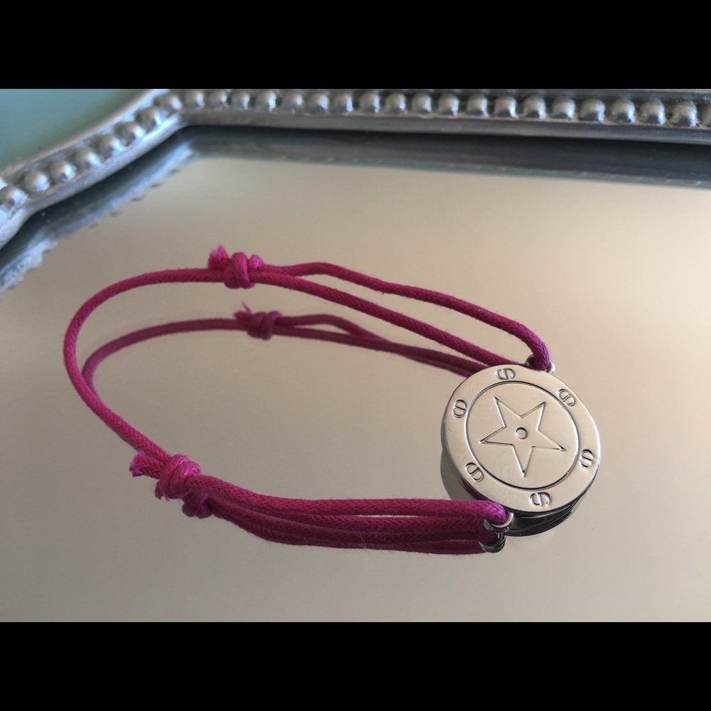 NWOT Christian Dior Pink String Bracelet - Picture 2 of 2